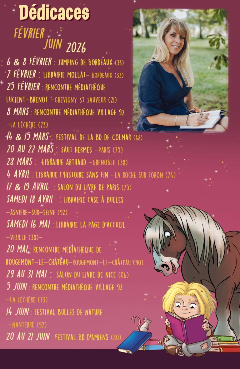 Dédicaces février – juin 2026